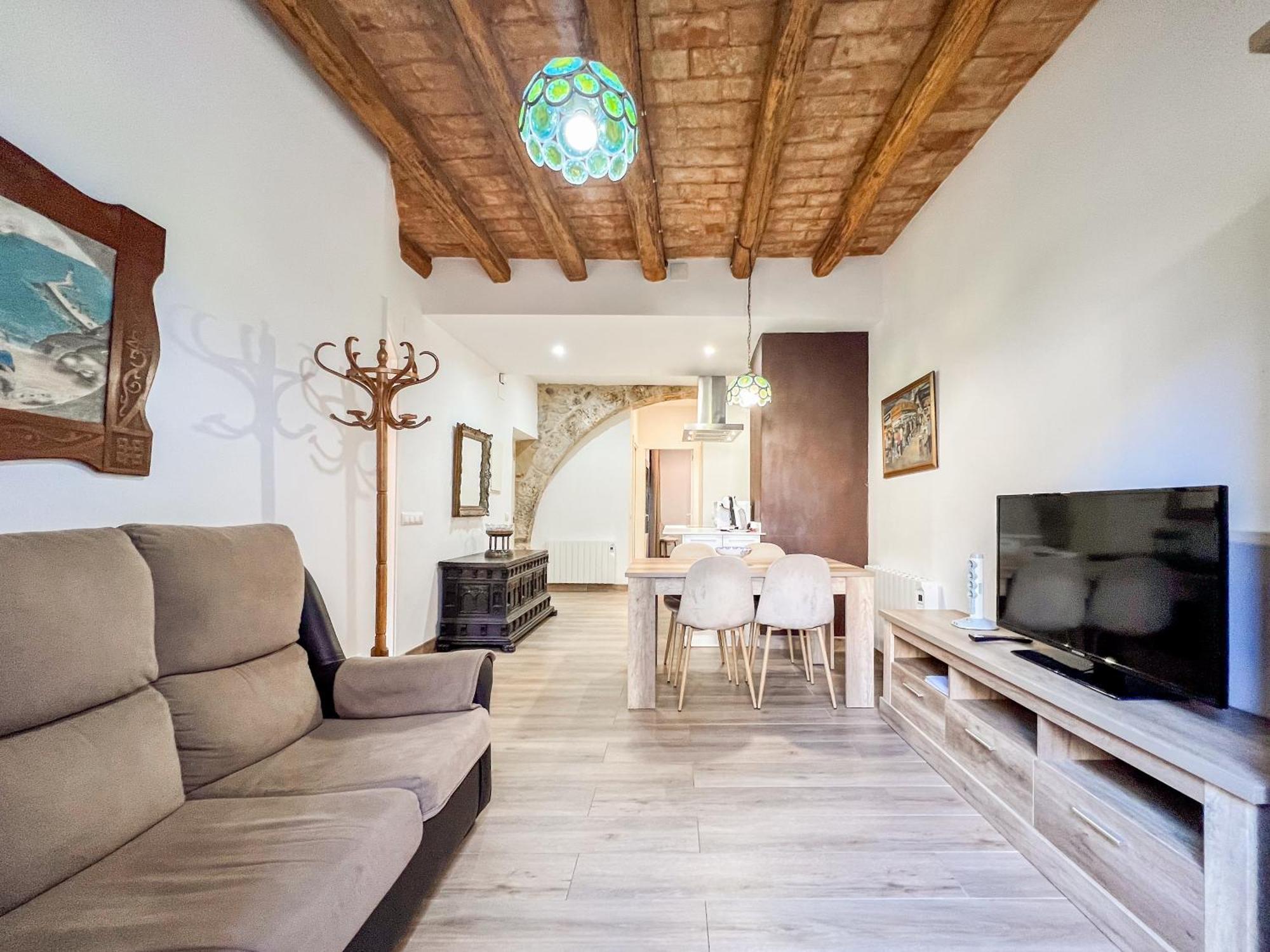 Ganganell Centre Apartamento Con Patio Besalú Exterior foto